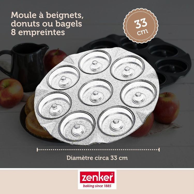Lot de 2 moules à gâteaux 33/33 cm en acier Black metallic Black mettallic Zenker Black mettallic
