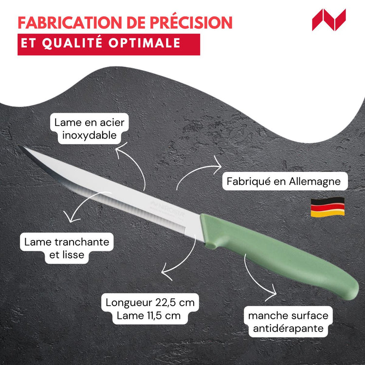 Couteau d’office universel 22,5 cm Nirosta Elemental