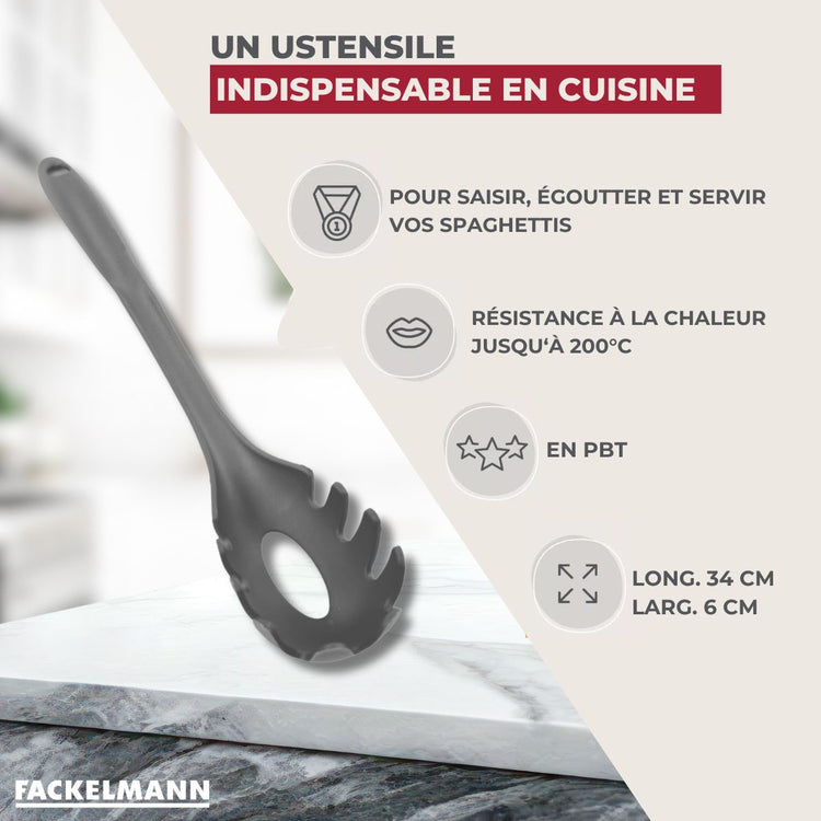 Cuillère à spaghettis 34 cm Fackelmann CLIP