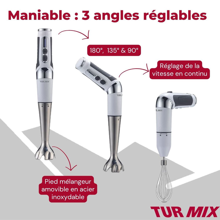 Ensemble mixeur plongeant sans fil Turmix