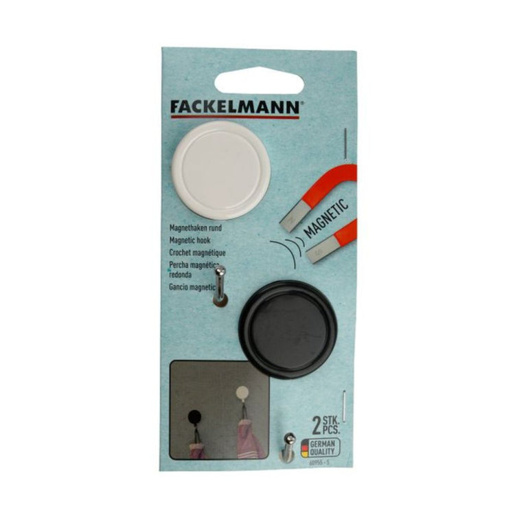 Lot de 2 crochets muraux magnétiques Fackelmann Tecno