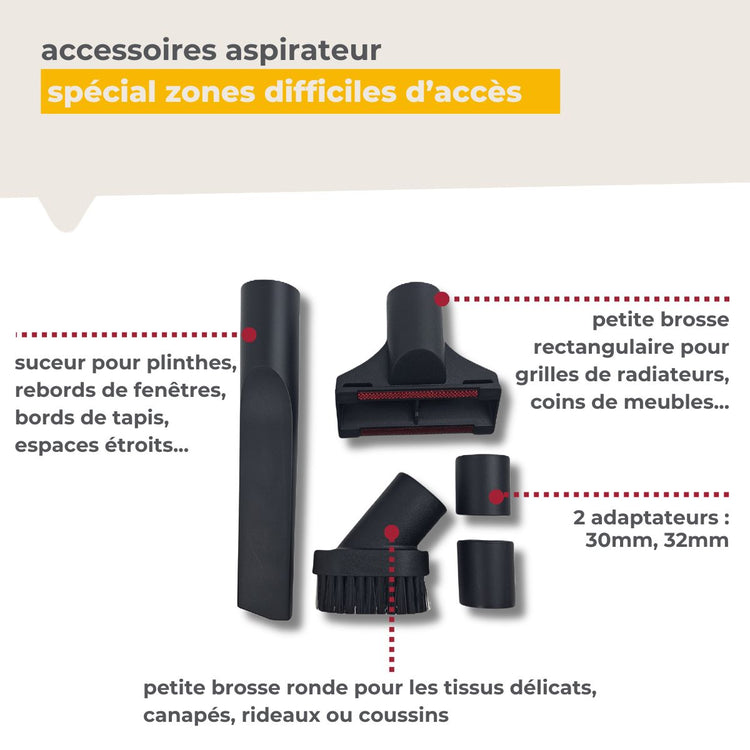 Kit 3 accessoires aspirateur TopFilter Premium