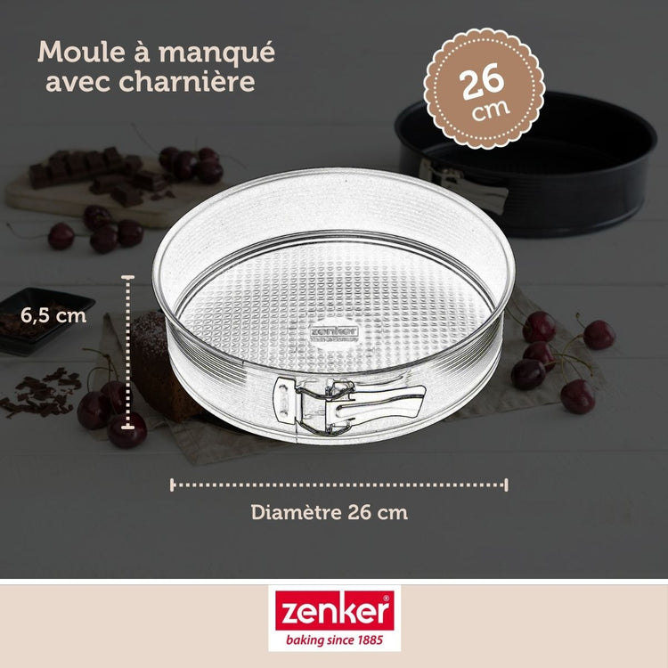 Set de 5 ustensiles de pâtisserie moule à manqué bol à mixer spatule et verre doseur Black metallic Black mettallic Zenker Black mettallic