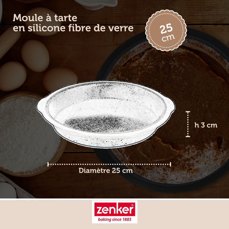 Set de 5 ustensiles de pâtisserie moule à gâteaux bol spatule et verre doseur Silicone fibre de verre Silicone fibre de verre Zenker Silicone fibre de verre