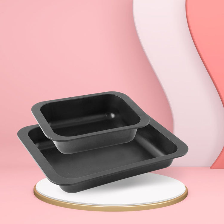 Lot de 2 plats à four rectangulaires 33 x 25 cm et 24 x 18 cm Zenker Special Cooking