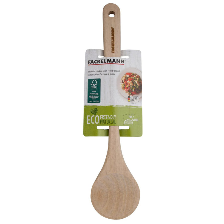 Ensemble de 2 Cuillères de cuisine en bois FSC Fackelmann Eco Friendly