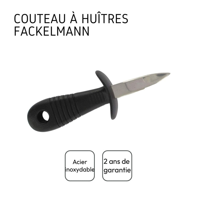 Ensemble de 2 Couteaux à huîtres 15,5 cm Fackelmann