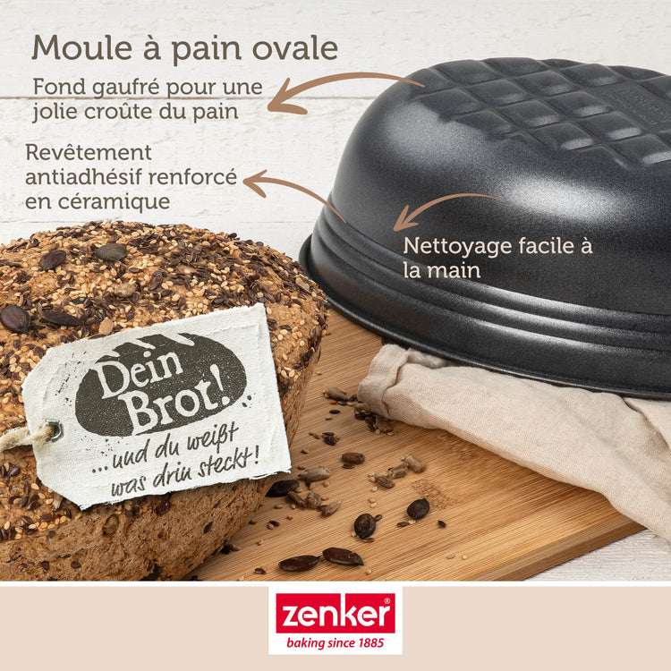Lot de 2 moules à gâteaux 26/26 cm en acier Black metallic Black mettallic Zenker Black mettallic