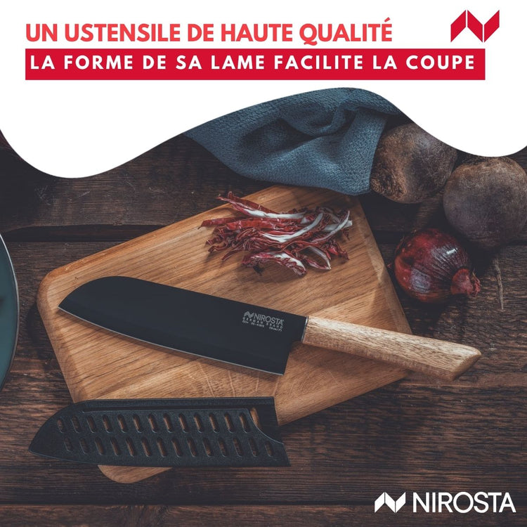 Couteau Santoku 31 cm Nirosta Flow