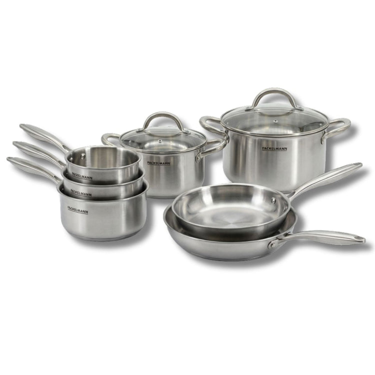 Batterie de cuisine avec 2 poêles 20/26 cm 2 casseroles 14/18 cm et 2 faitouts 20/24 cm sans PFAS Fackelmann Vita3