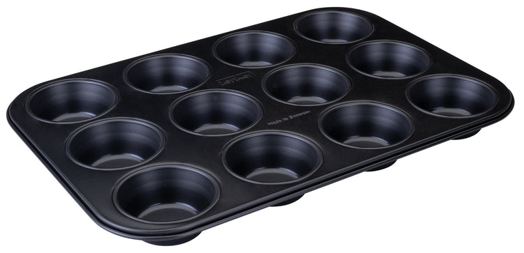 Moule à muffins 12 empreintes 38 x 26 cm Zenker Perfect Black