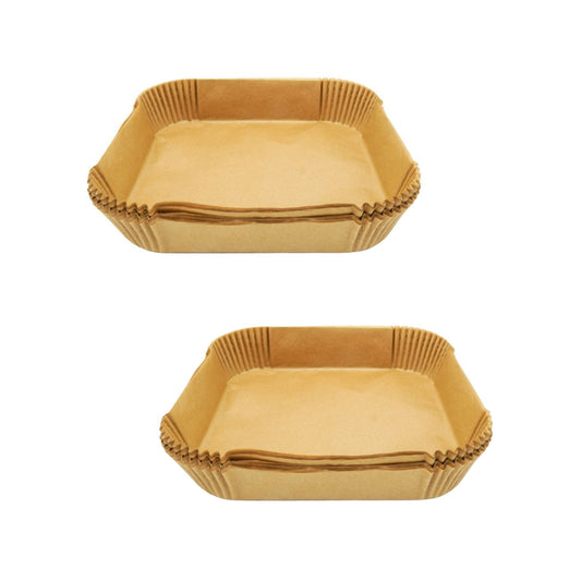 Ensemble de 100 Moules en papier pour air fryer carrés 20 cm Fackelmann Divers