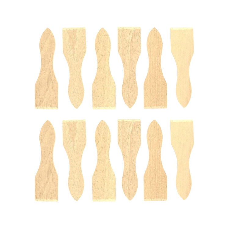 Ensemble de 12 spatules à raclette en bois 13 cm Fackelmann Wood Edition