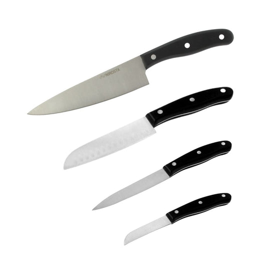 Ensemble de 4 couteaux de cuisine 20, 22, 26 et 31 cm Nirosta Fit