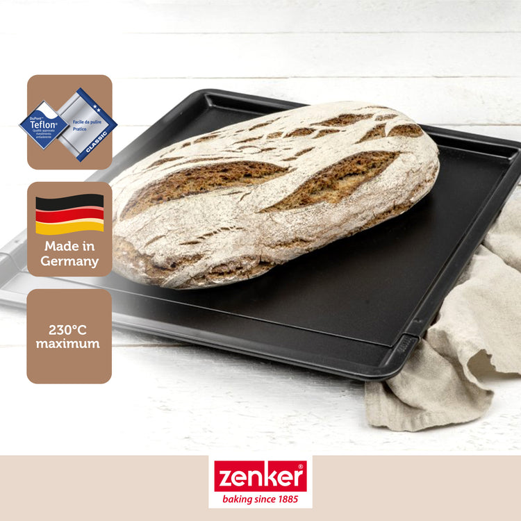 Ensemble de 2 Plaques à pâtisserie extensible de 37 à 52 x 33 cm Zenker Black Metallic