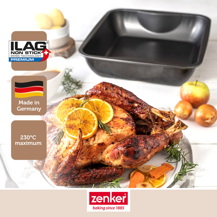 Ensemble de 2 Plats à four XXL rectangle 40 x 34 cm Zenker Spécial Cooking