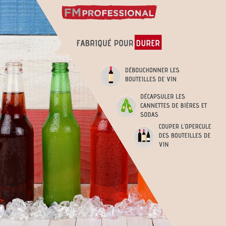 Tire-bouchon limonadier en acier FM Professional Boissons