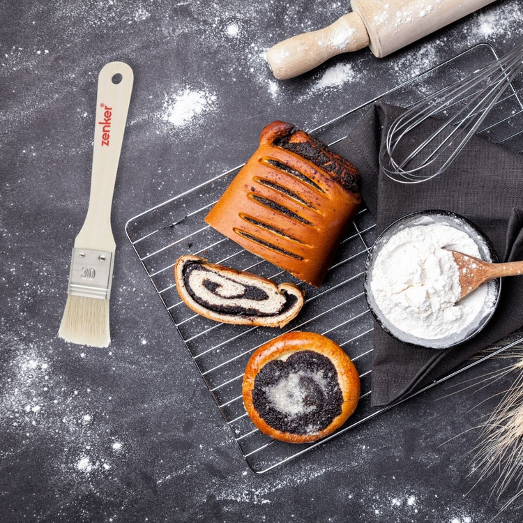 Pinceau de pâtisserie en poils naturels Zenker