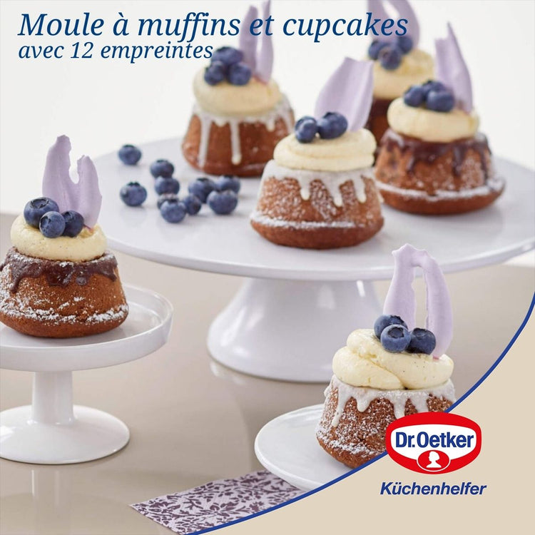 Moule à 12 muffins Dr. Oetker Exclusive
