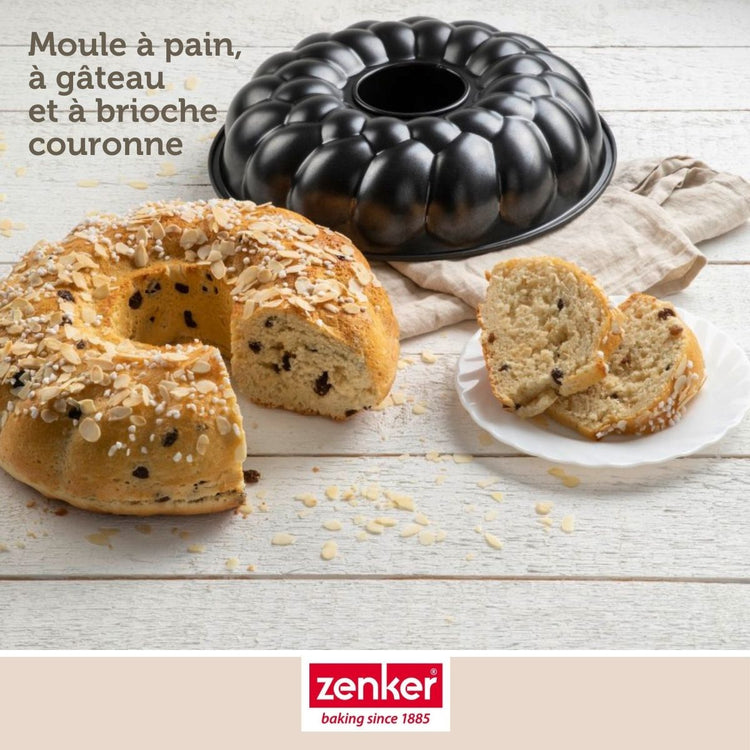 Moule à pain avec cheminée 32 cm Zenker Black Metallic