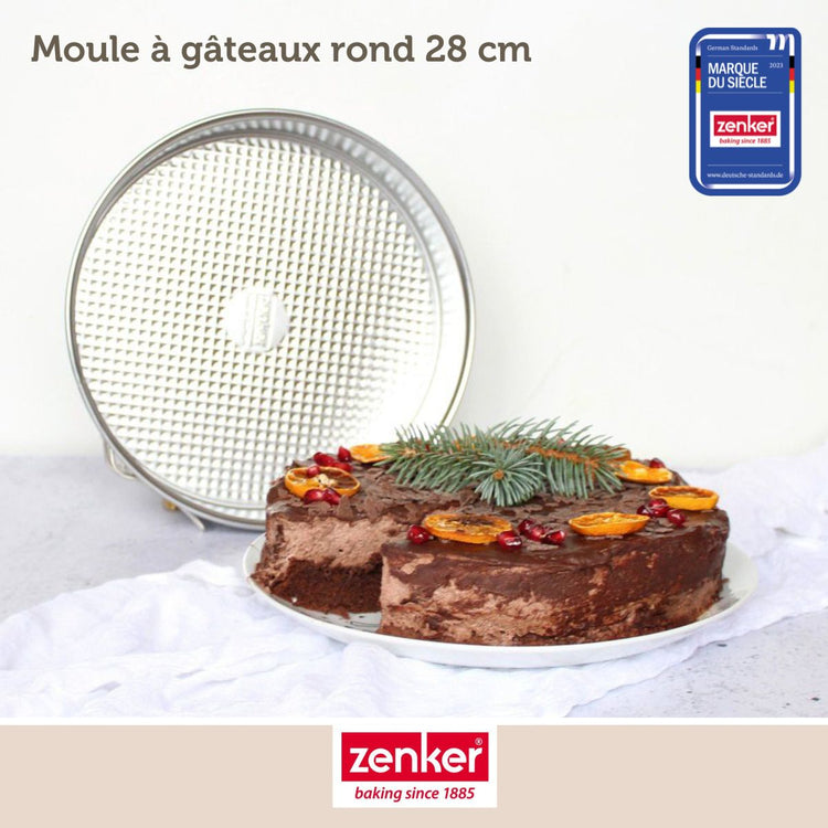 Ensemble de 2 Moules à manqué à charnière 28 cm Zenker Silver