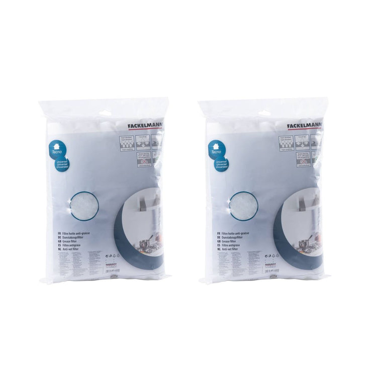 Lot de 2 filtres pour hotte anti-graisse 114 x 47 cm Fackelmann Accessoires pour hotte et friture