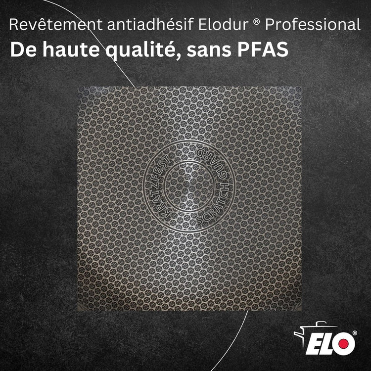 Poêle 24 cm en inox 18/10 Elo Relief Evolution