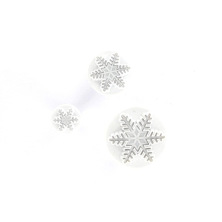 Lot de 3 emporte-pièces de Noël pour pâte à sucre motif flocon de neige Zenker