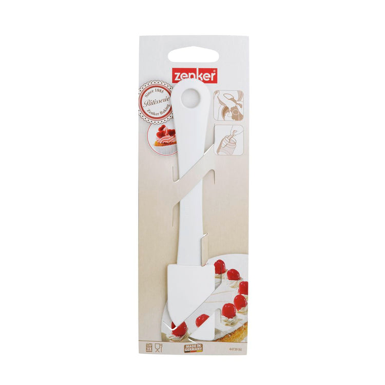 Spatule de pâtisserie blanche 18,5 cm Zenker