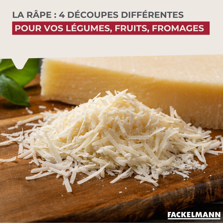 Set 3 en 1 Bol à Mixer, Râpe et Passoire 26 cm Fackelmann