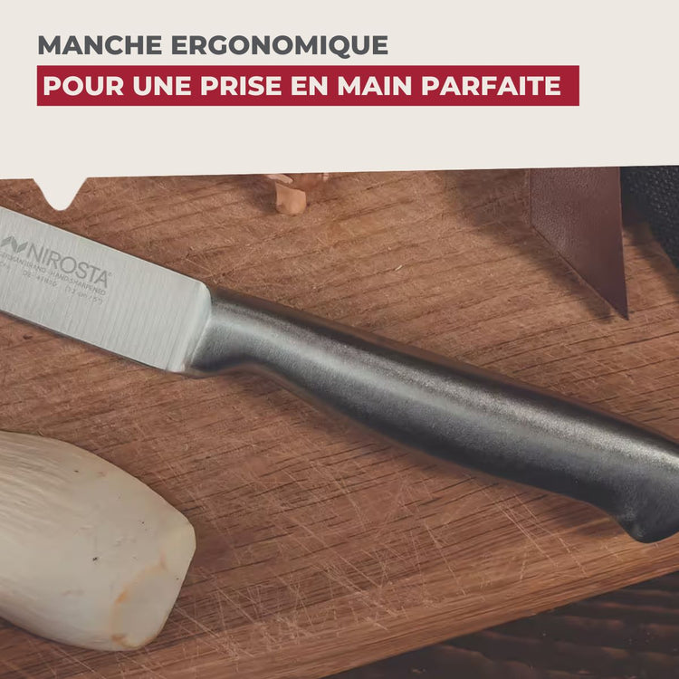 Set de 4 couteaux de cuisine universels 24 cm en inox Nirosta Star