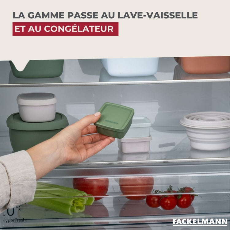 Set de 3 boîtes carrées à sauce ou épices Fackelmann Storage