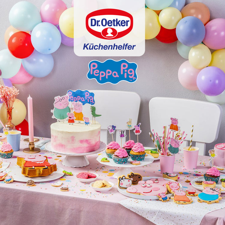 2 bougies en cire personnages pour les anniversaires des enfants Dr. Oetker Peppa Pig