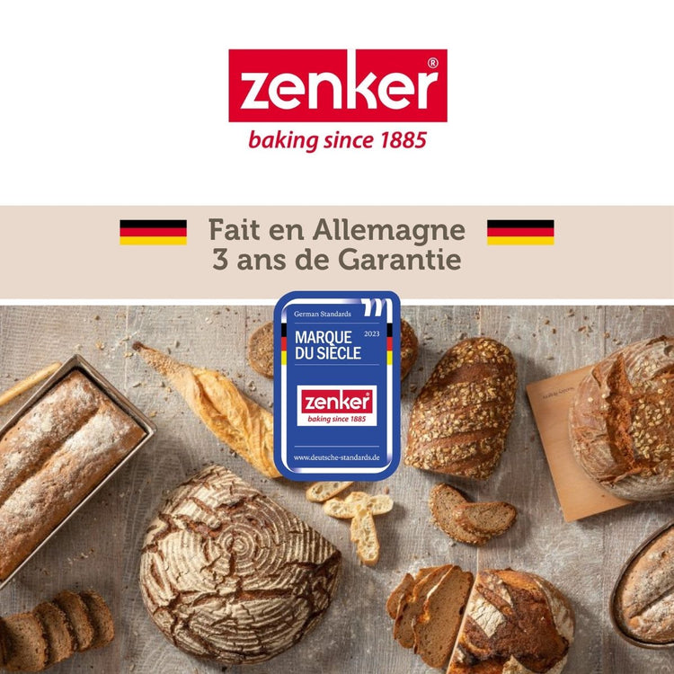 Lot de 2 moules à cake 25 cm Zenker Pure