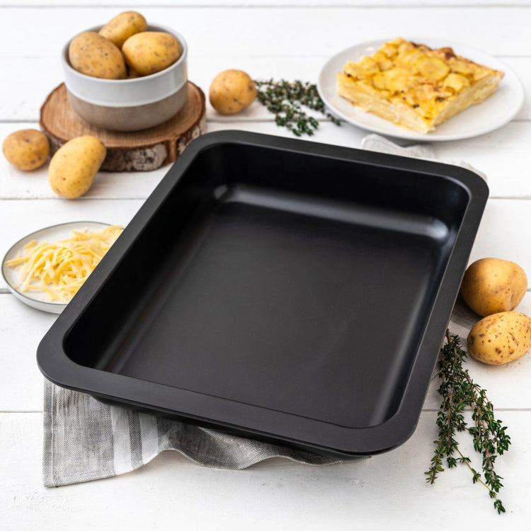 Lot de 2 plats à four rectangulaires 33 x 25 cm et 24 x 18 cm Zenker Special Cooking