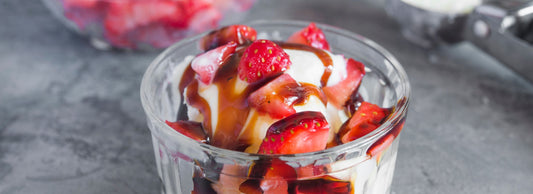La recette de la glace à la fraise et au yaourt