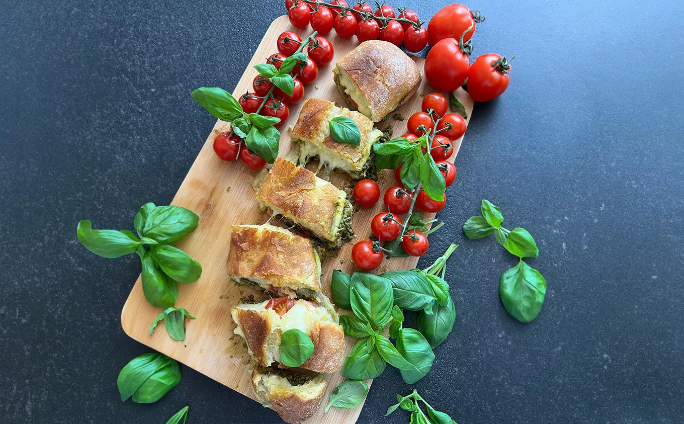 La recette du sandwich Caprese au Pesto