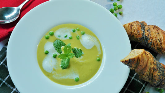 La recette du velouté de petits pois à la menthe