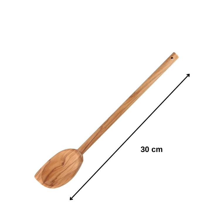 Ensemble de 2 Cuillères de cuisine en bois à bout pointu Fackelmann Édition Bois d'olivier