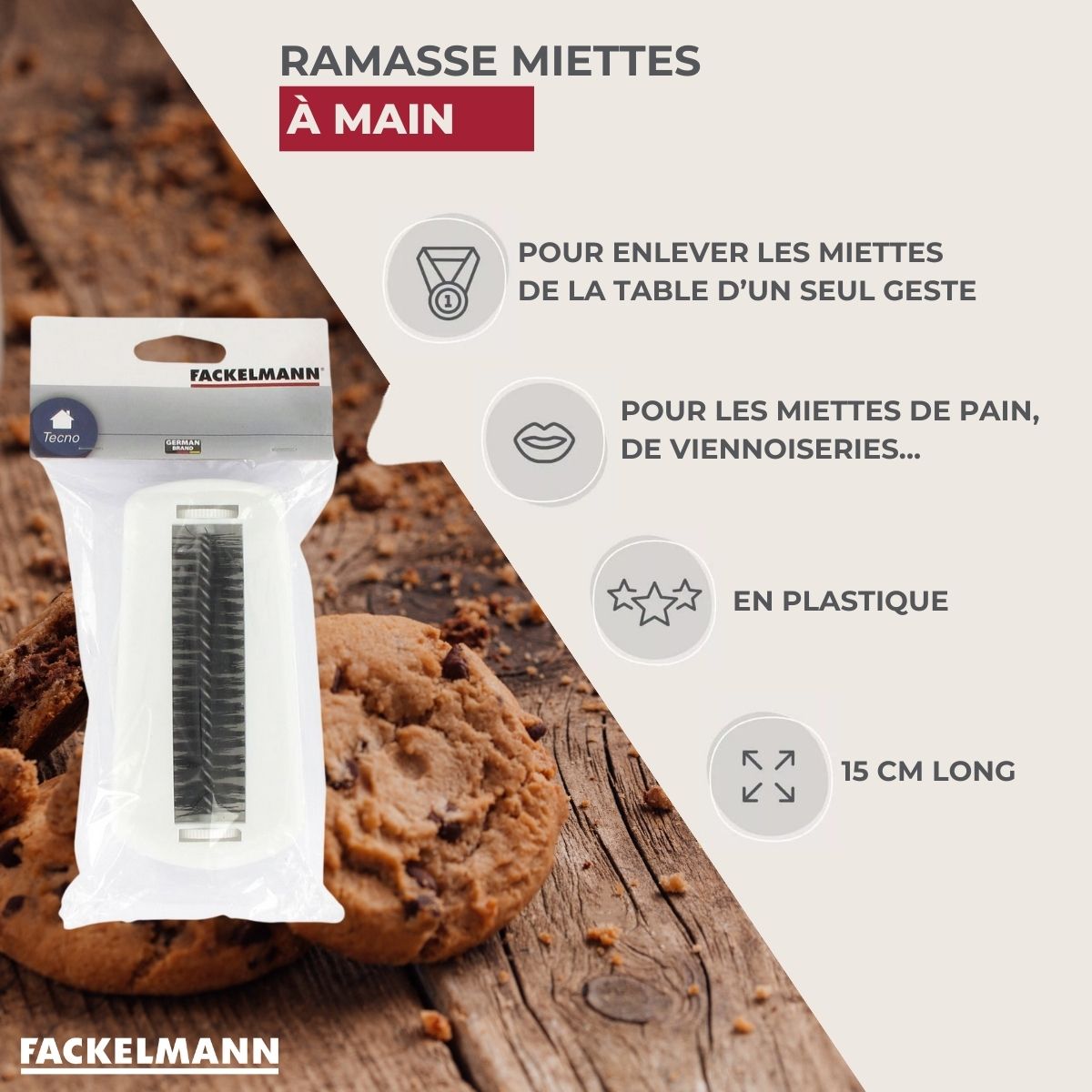 Ramasse miettes de table Fackelmann Tecno