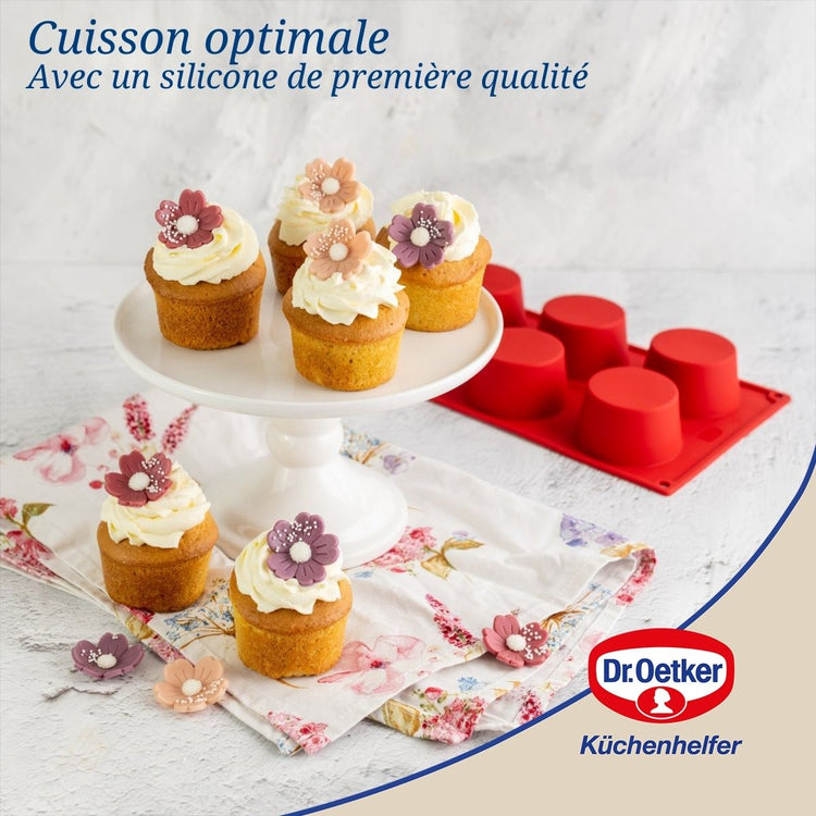 Moule à muffins 6 empreintes Dr.Oetker Silicone