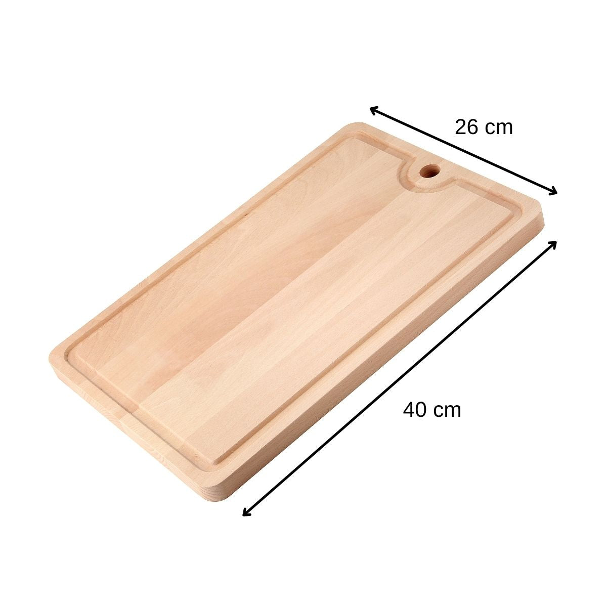 Planche à découper en bois avec récupérateur de jus Fackelmann Wood Edition