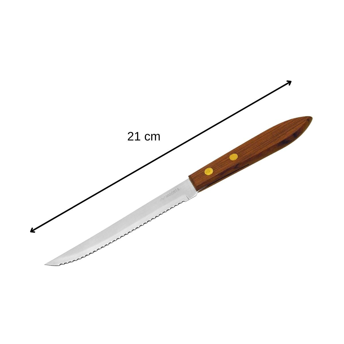 Petit couteau de cuisine avec manche en bois Nirosta