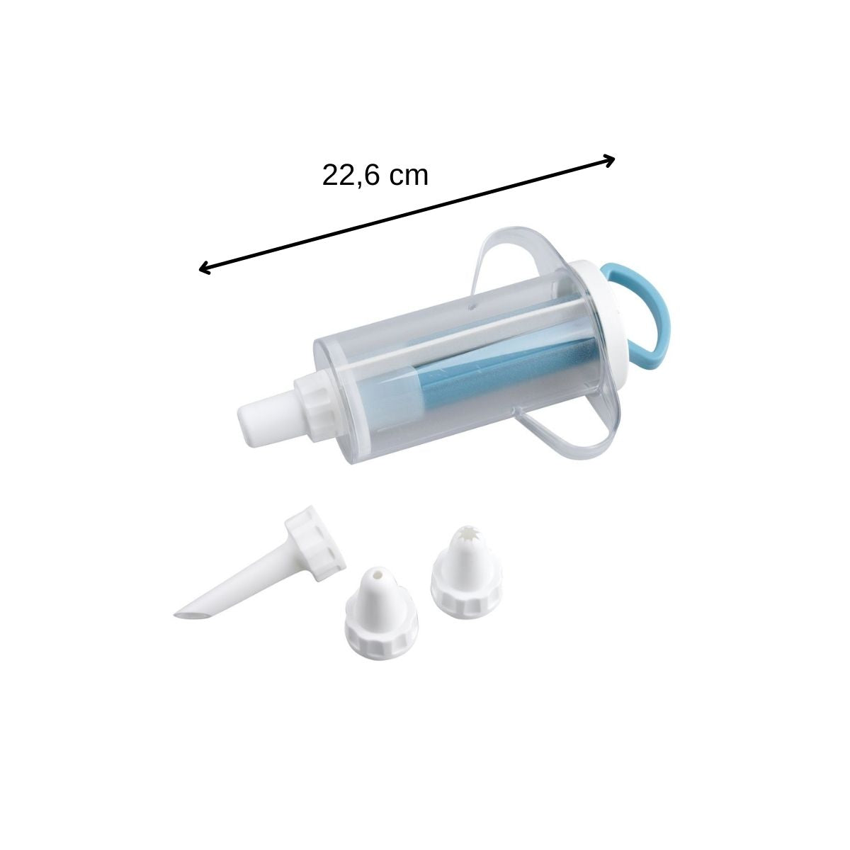 Seringue à pâtisserie avec deux compartiments et 4 embouts plastique Zenker Sweet Sensation