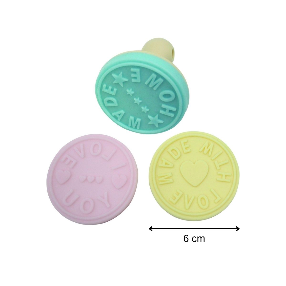 Lot de 3 tampons à pâtisserie pour biscuits Zenker