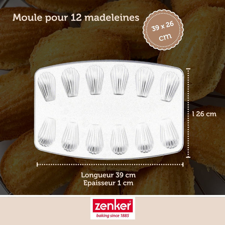 Moule 12 madeleines Zenker Spécial Countries