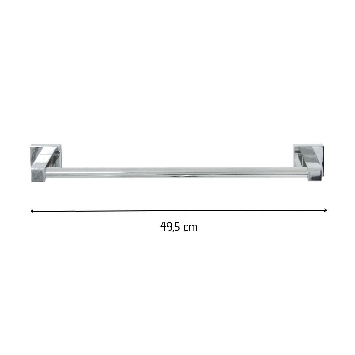 Porte serviette mural vertical gris chrome Fackelmann Mare