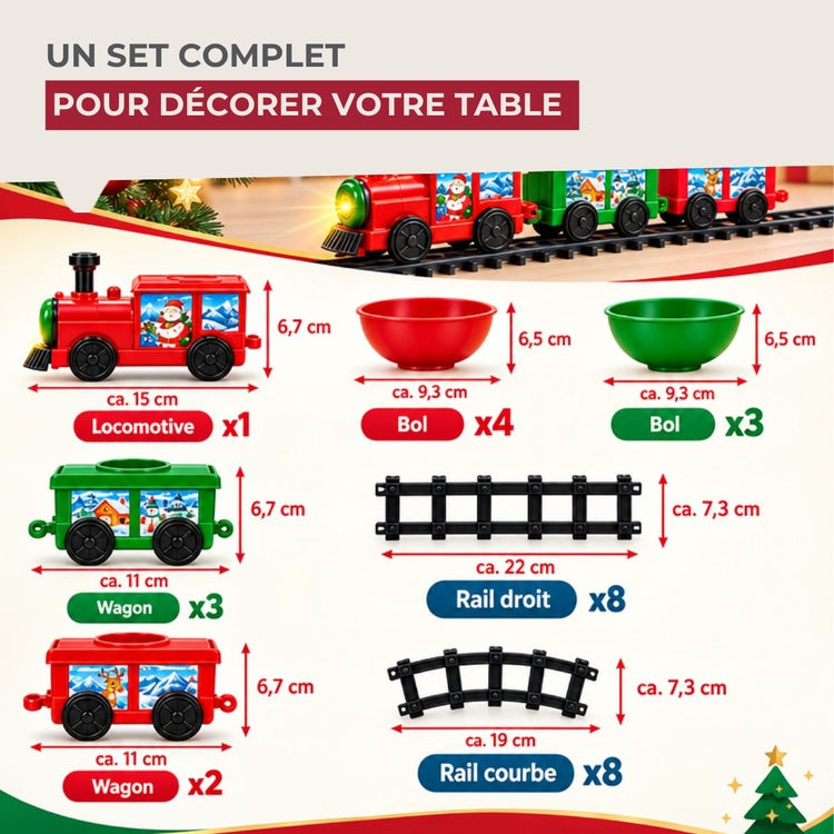 Lot de 1 appareil à fondue avec son petit train de table Fackelmann