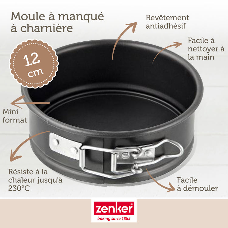 Set de 4 ustensiles de pâtisserie moule à manqué 2 bols et spatule en silicone Spécial mini Spécial mini Zenker  Spécial mini