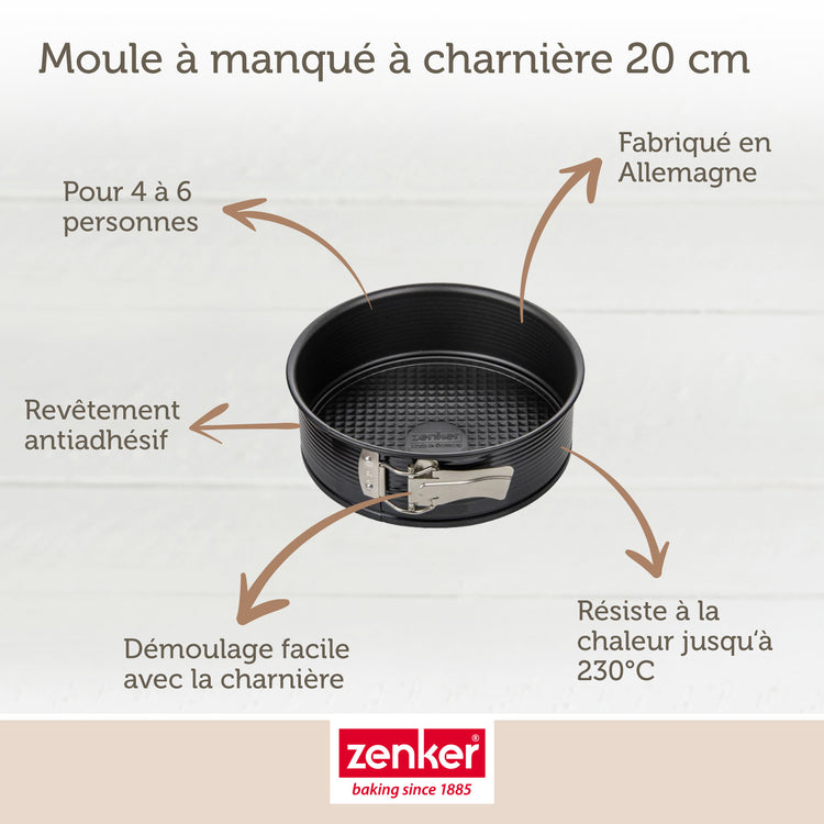 Set de 5 ustensiles de pâtisserie moule à manqué bol spatule et verre doseur Black metallic Black mettallic Zenker  Black mettallic